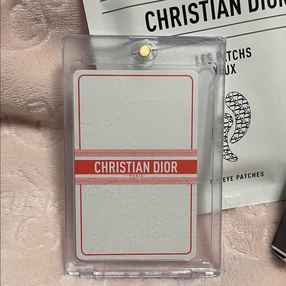 Dior Eye Patches with Lipstick 062 Bronze Glow and Card 5 of clubs - Picture 2 of 3